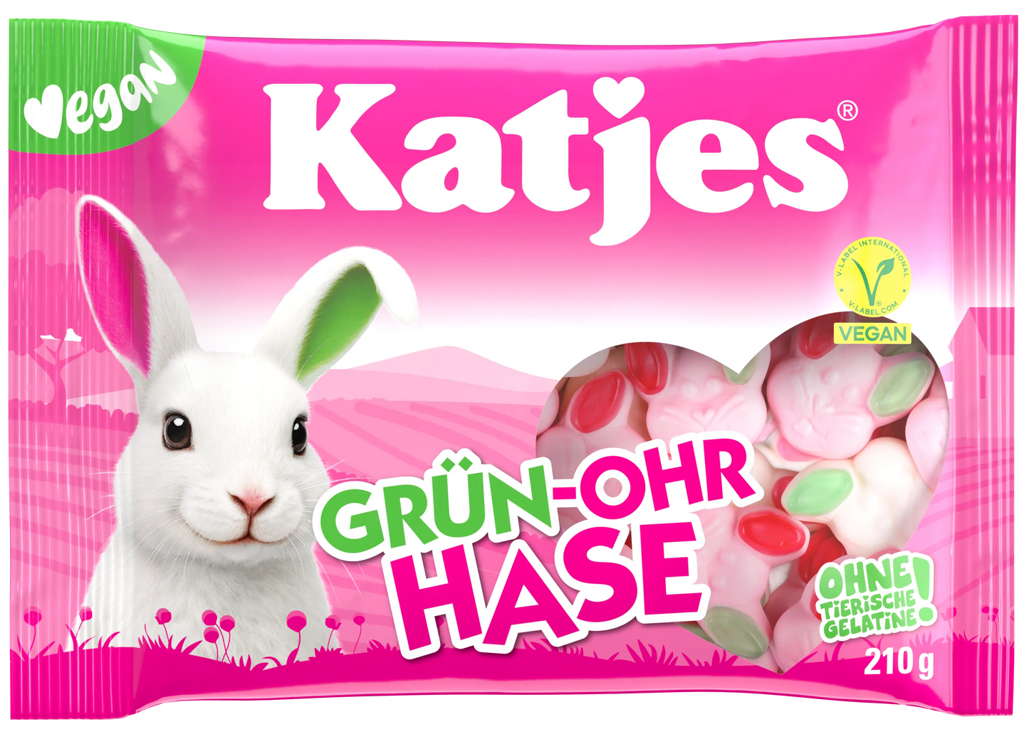Katjes – Lapin aux oreilles vertes 210 g