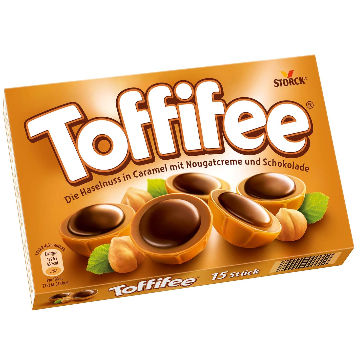 Toffifee – Noisette caramel nougat chocolat – 15 pièces (125 g)