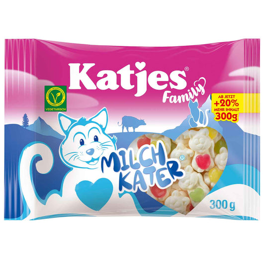 Katjes Family – Milchkater -  au lait et aux fruits 300 g