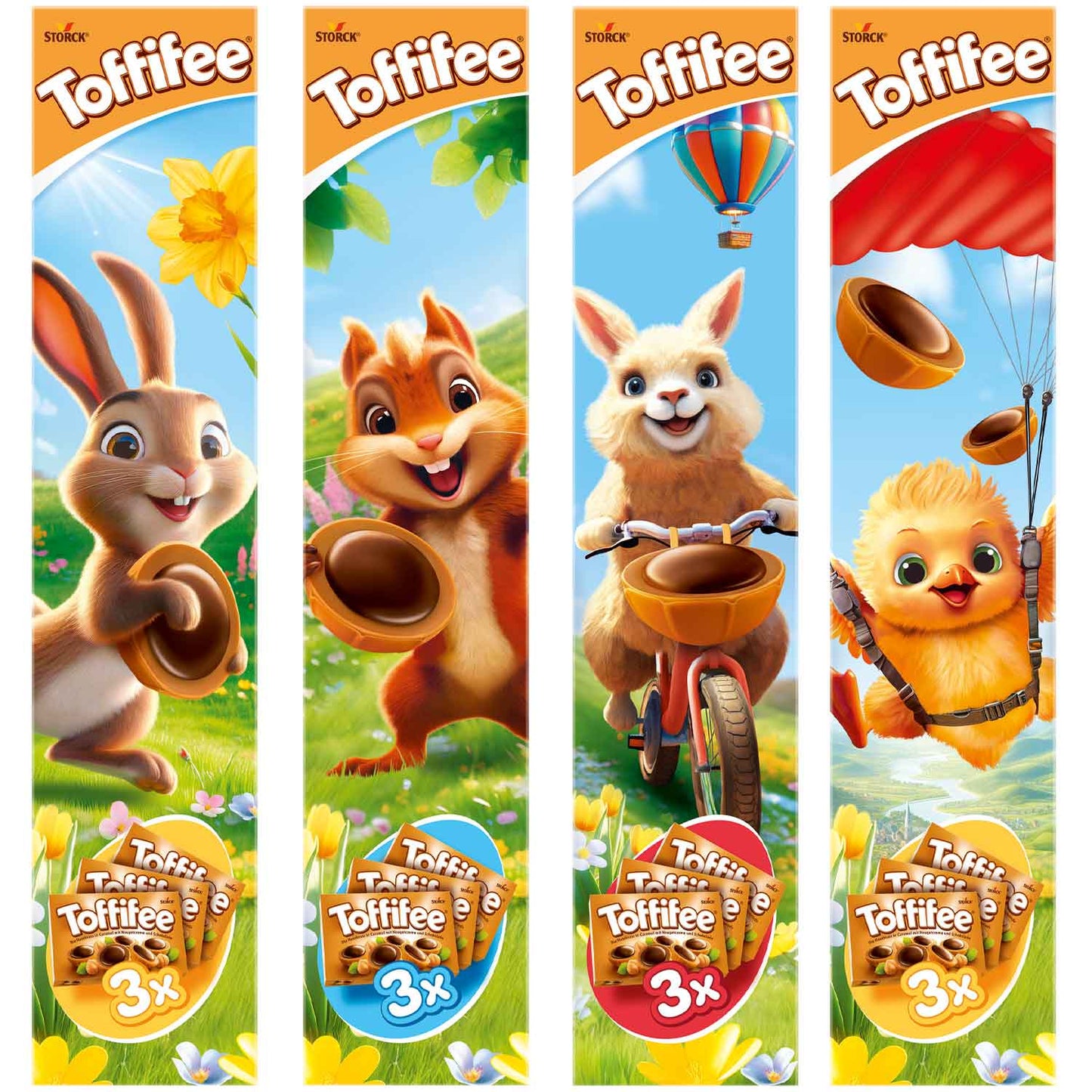 Toffifee – Édition Spéciale Pâques 3x15 pièces (375 g)